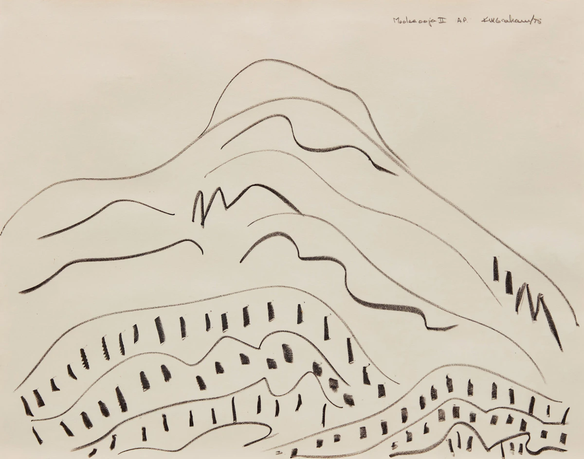 Kathleen Margaret Graham, Mooleeooja II, lithograph