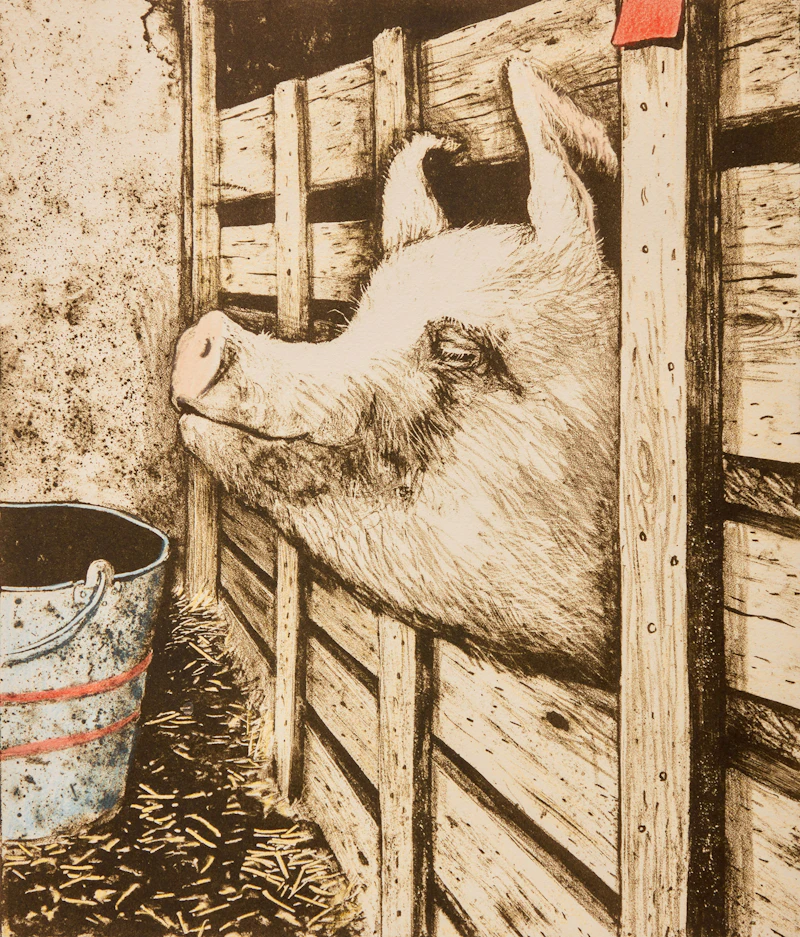 William Kurelek, I’m Beautiful , lithograph