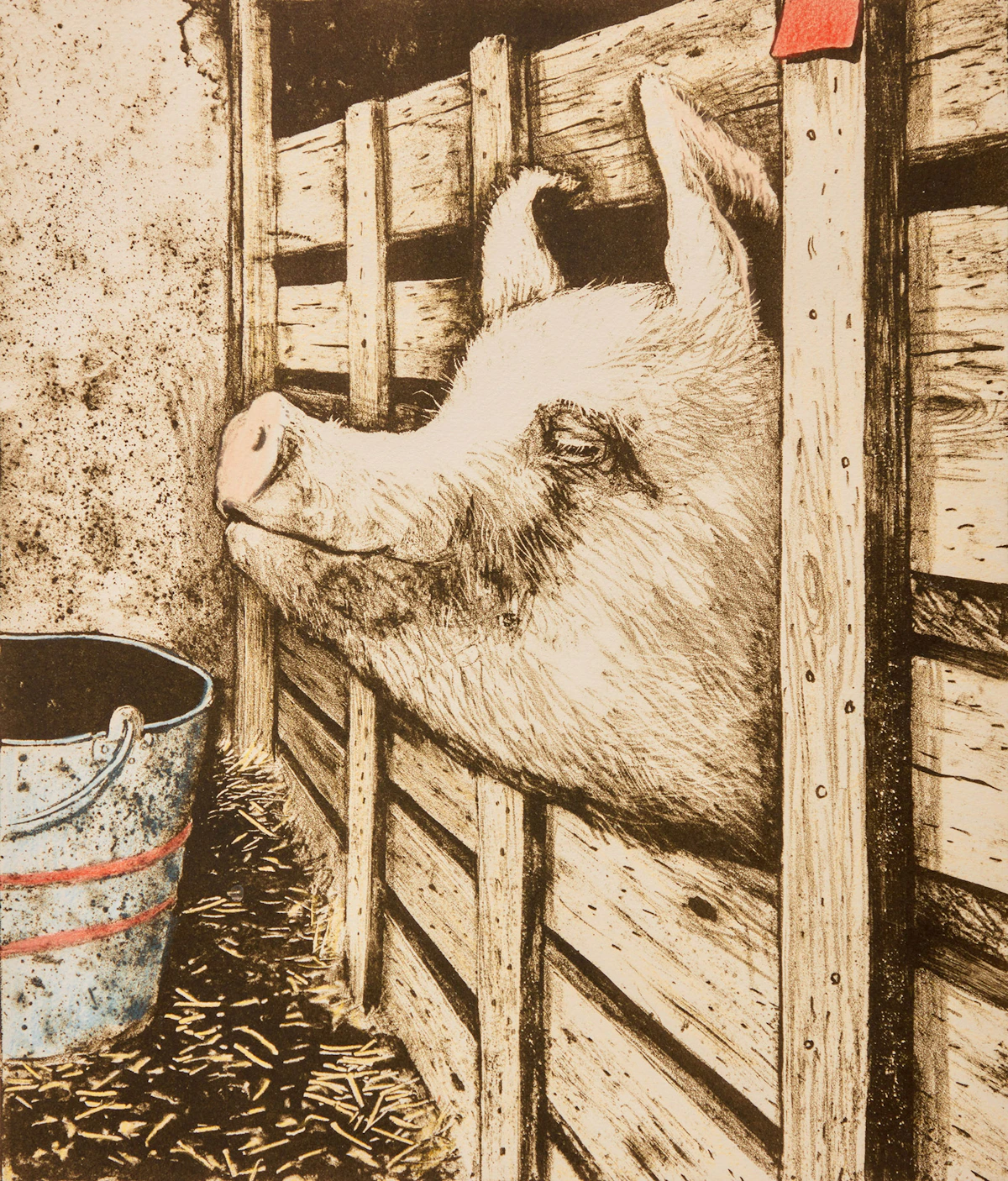 William Kurelek, I’m Beautiful , lithograph