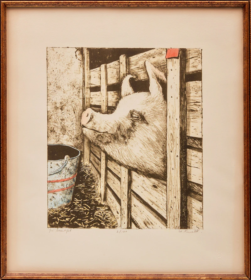 William Kurelek, I’m Beautiful , lithograph - view 2