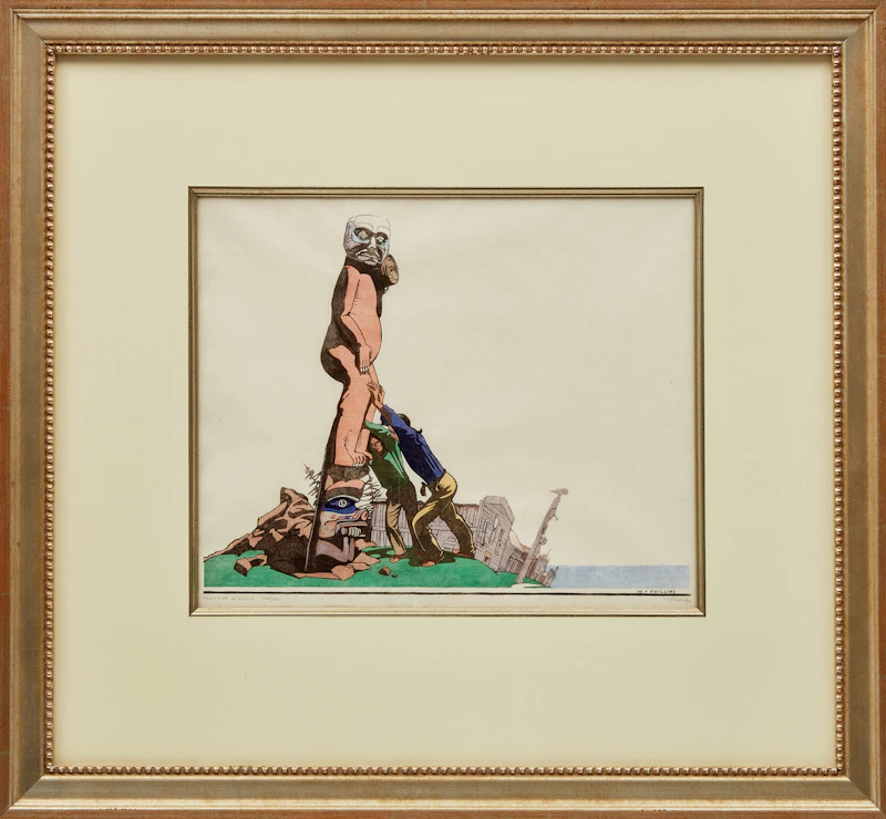 Walter Joseph Phillips, Planting a Zunuk, colour woodblock print, 1930 - view 2