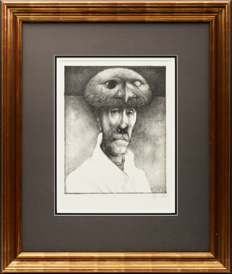 John Gould, Portrait as Bird, lithograph - view 2