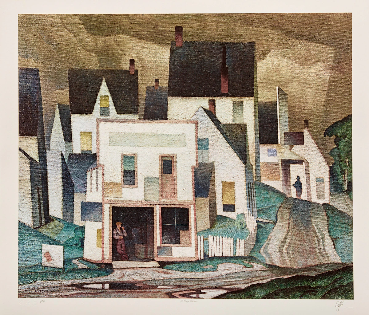Alfred Joseph Casson, A.J. Casson: The Group of Seven Commemorative Anniversary Suite (Folio One: Oil Paintings), folio of seven photolithographic reproductions