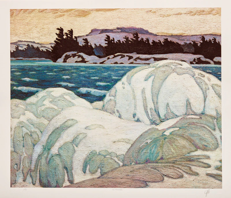 Alfred Joseph Casson, A.J. Casson: The Group of Seven Commemorative Anniversary Suite (Folio One: Oil Paintings), folio of seven photolithographic reproductions - view 3