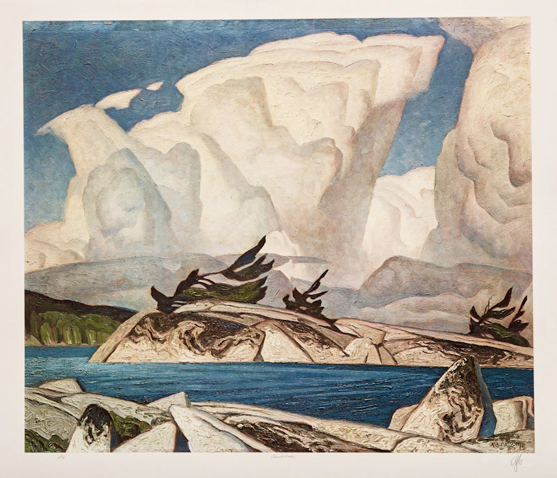 Alfred Joseph Casson, A.J. Casson: The Group of Seven Commemorative Anniversary Suite (Folio One: Oil Paintings), folio of seven photolithographic reproductions - view 4