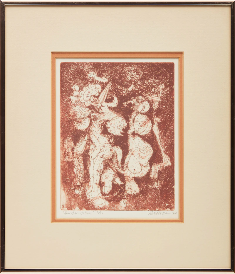 Léon Bellefleur, Impromptu, colour lithograph - view 2