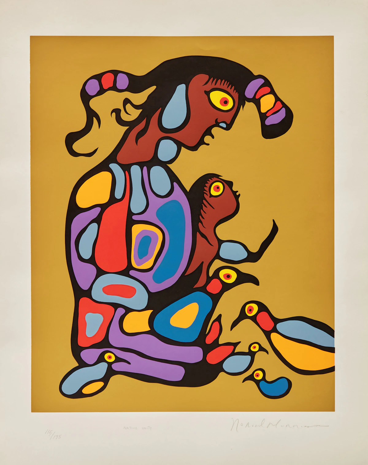 Norval Morrisseau, Shaman Vision Series One, set of six colour serigraphs