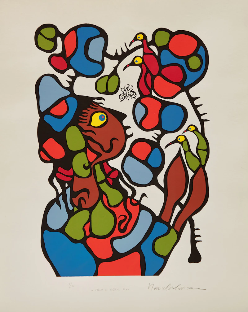 Norval Morrisseau, Shaman Vision Series One, set of six colour serigraphs - view 3