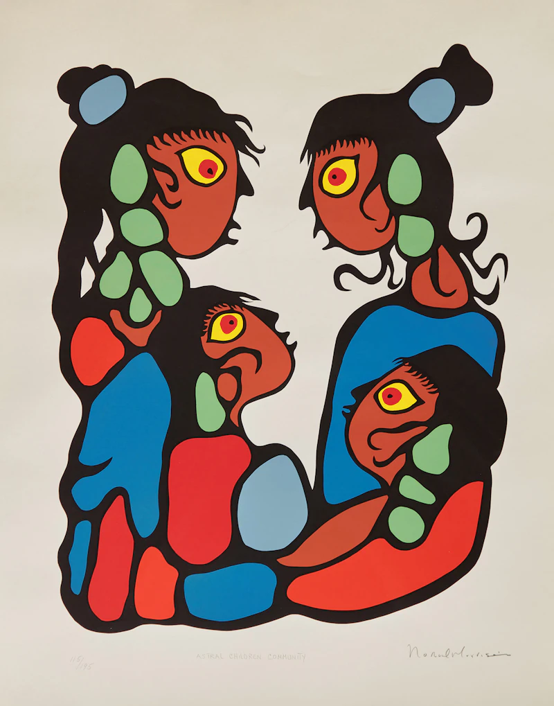 Norval Morrisseau, Shaman Vision Series One, set of six colour serigraphs - view 9