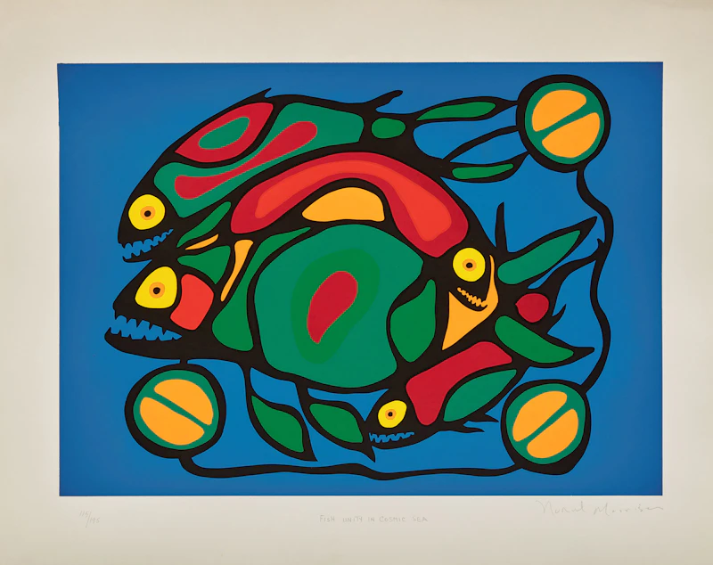 Norval Morrisseau, Shaman Vision Series One, set of six colour serigraphs - view 11