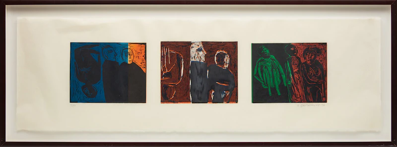 Betty Roodish Goodwin, Untitled triptych, linocut - view 2