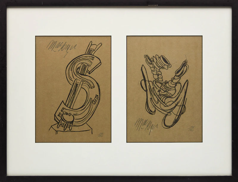 John MacGregor, Untitled Compositions, two lithographs - view 2