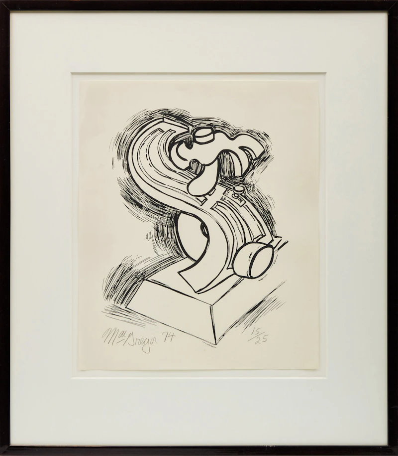 John MacGregor, Untitled, lithograph, 1974 - view 2
