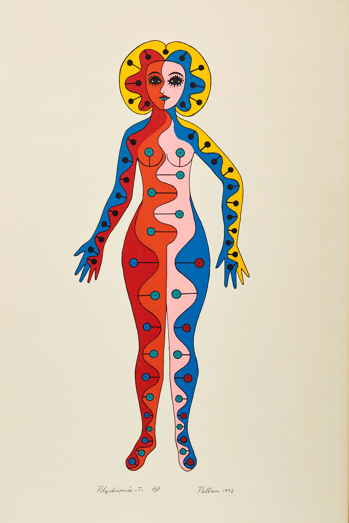 Alfred Pellan, Polychromée, serigraph, 1972