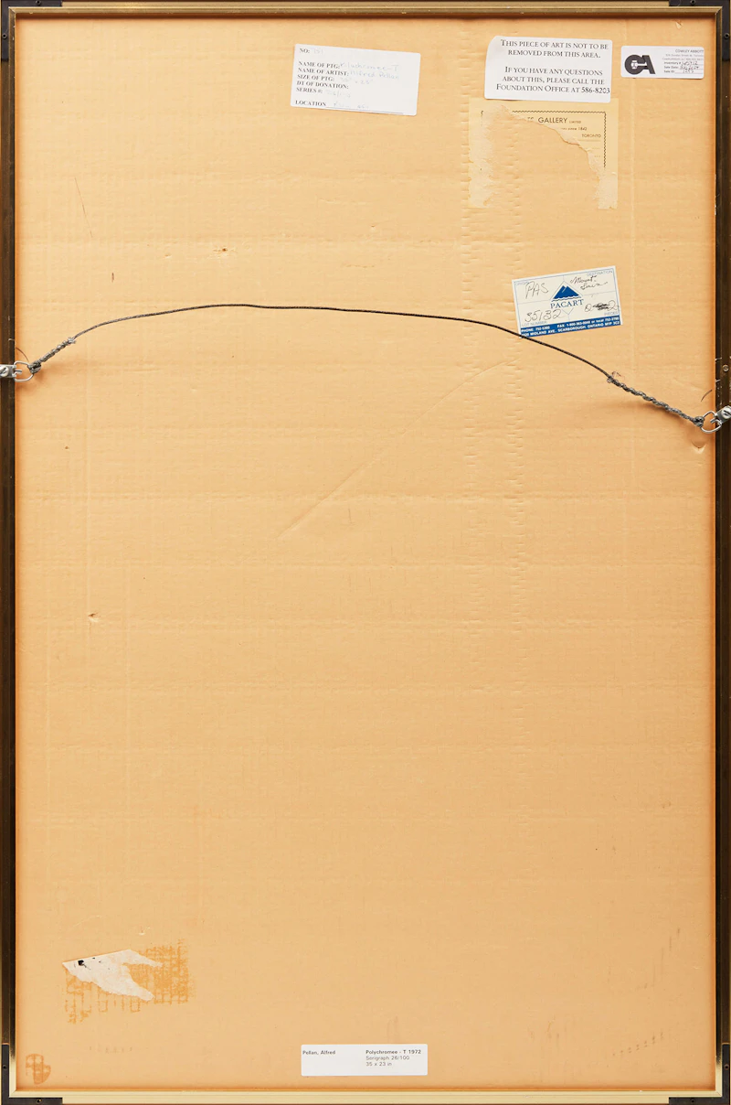 Alfred Pellan, Polychromée, serigraph, 1972 - view 3