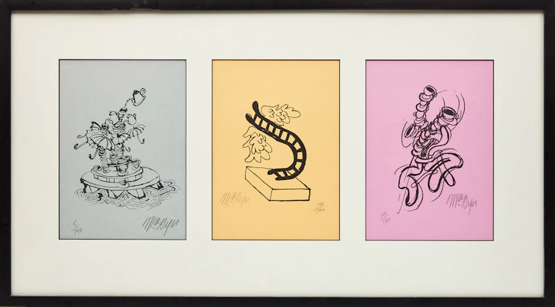 John MacGregor, Untitled Compositions, three lithographs - view 2