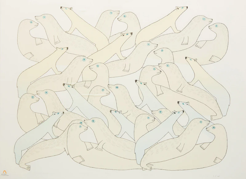 The Animals Come Together by Kakulu Saggiatok