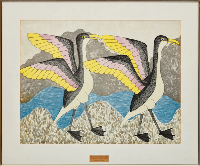 Kenojuak Ashevak, Timiatjuak, lithograph, 1987 - view 2