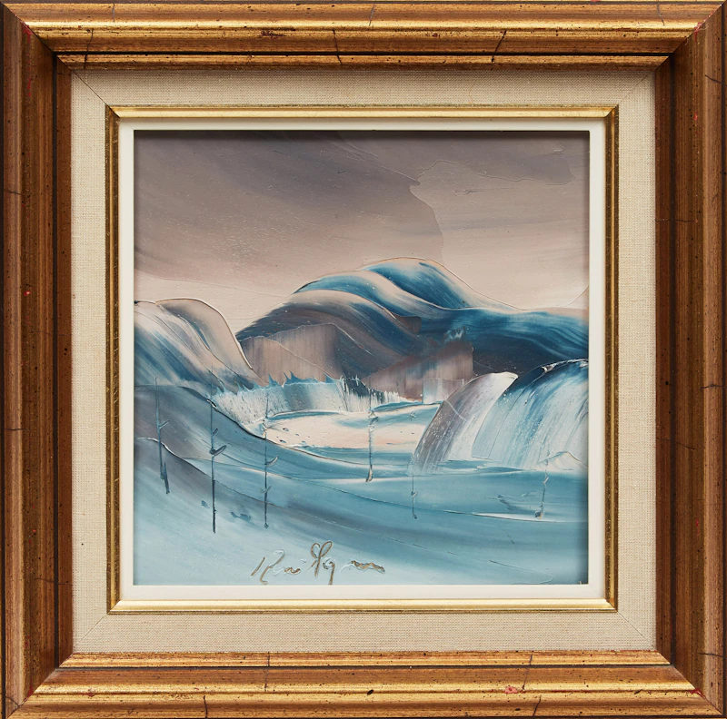René Gagnon, Untitled (Winter Landscape) , oil on canvas - view 2