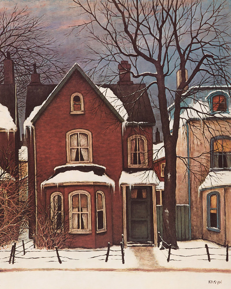 John Kasyn, Old House on Bleecker St., lithograph - view 1