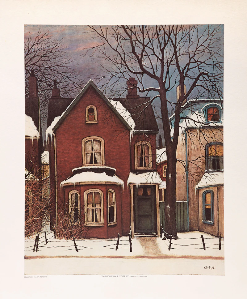 John Kasyn, Old House on Bleecker St., lithograph - view 2