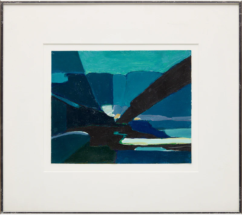Michael Kuczer, Study - The Guardians; Blue (Untitled Abstraction); Red, Yellow and Blue (Untitled Abstraction)  , three acrylic on card - view 5