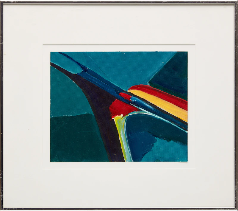 Michael Kuczer, Study - The Guardians; Blue (Untitled Abstraction); Red, Yellow and Blue (Untitled Abstraction)  , three acrylic on card - view 8