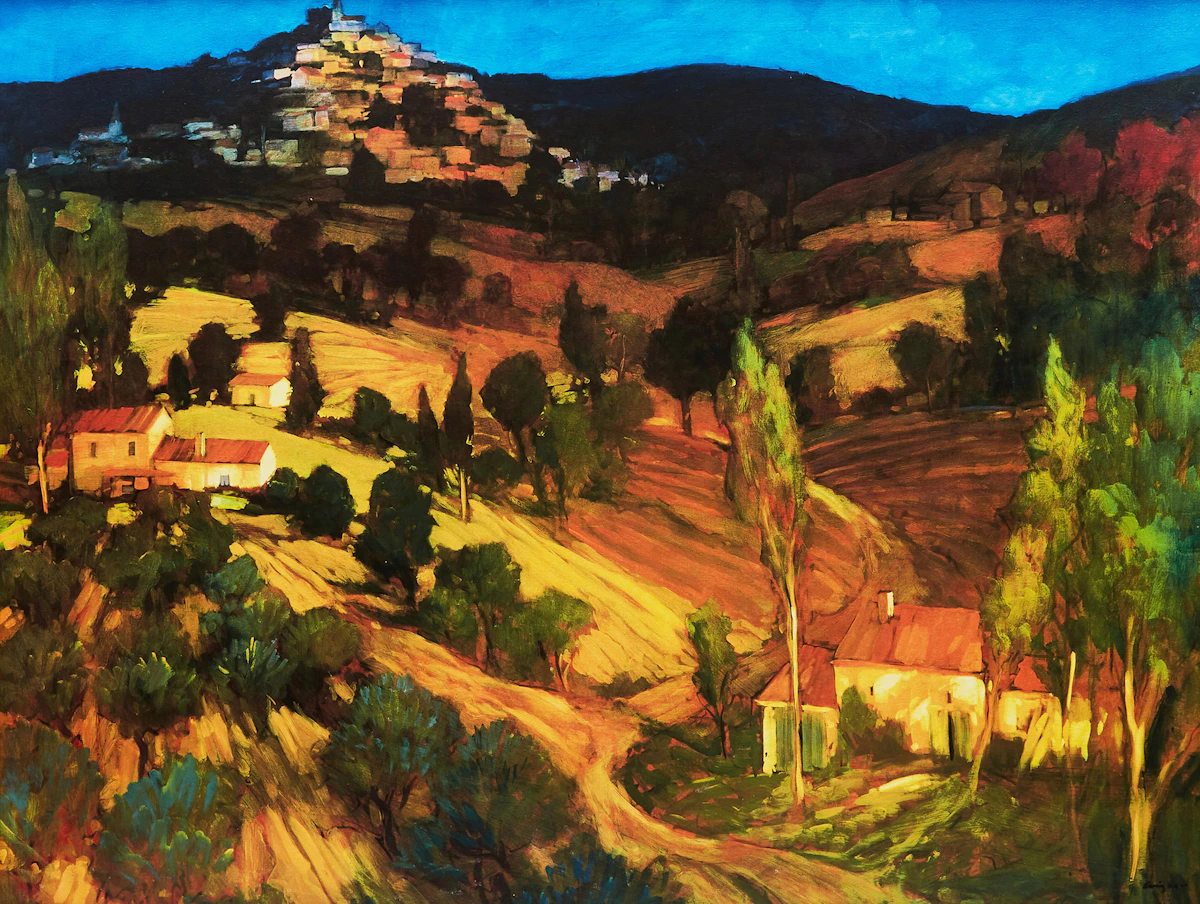 Philip Craig, Italian Landscape, reproduction giclee on canvas
