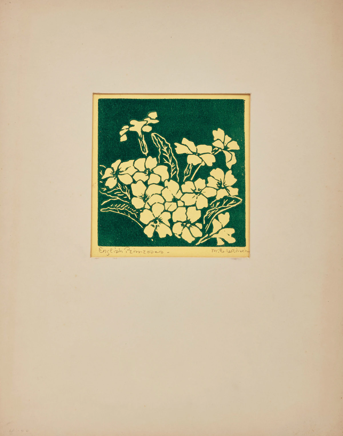 Mary Evelyn Wrinch, Nine Prints, nine linocut prints