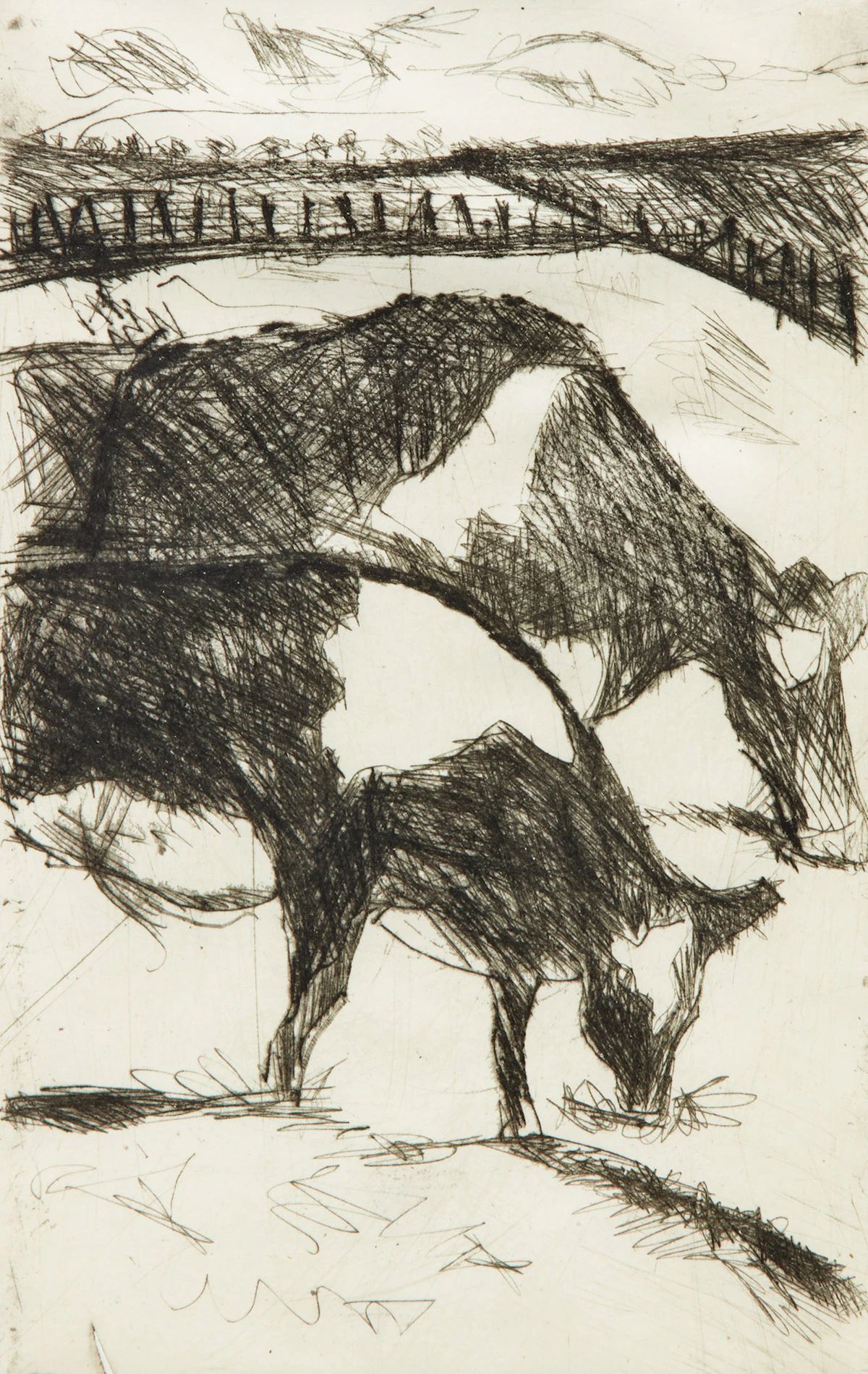 Duncan De Kergommeaux, Alison, etching