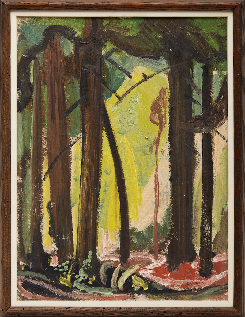 Arthur Lismer, A Raven with a Craven, oil on board - view 2