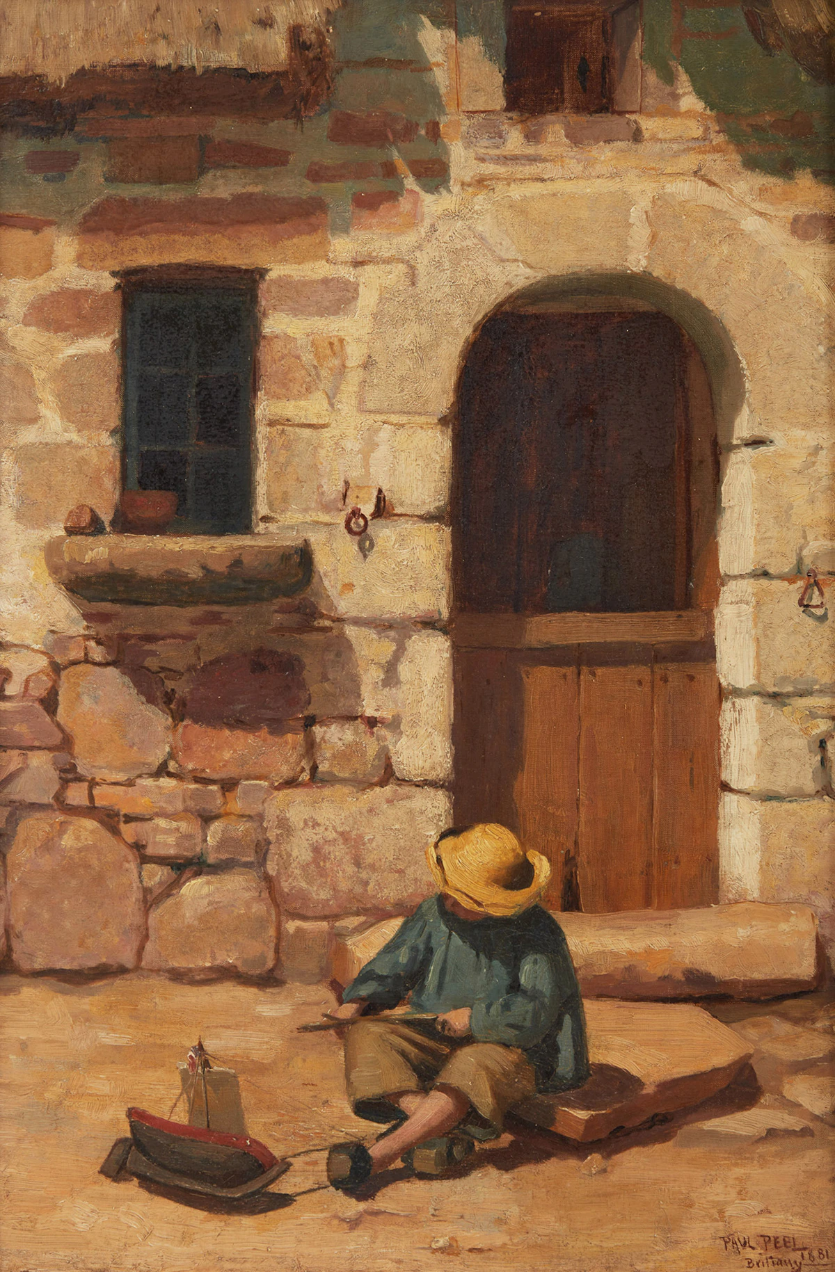 Paul Peel, The Young Sailor, oil on canvas, 1881