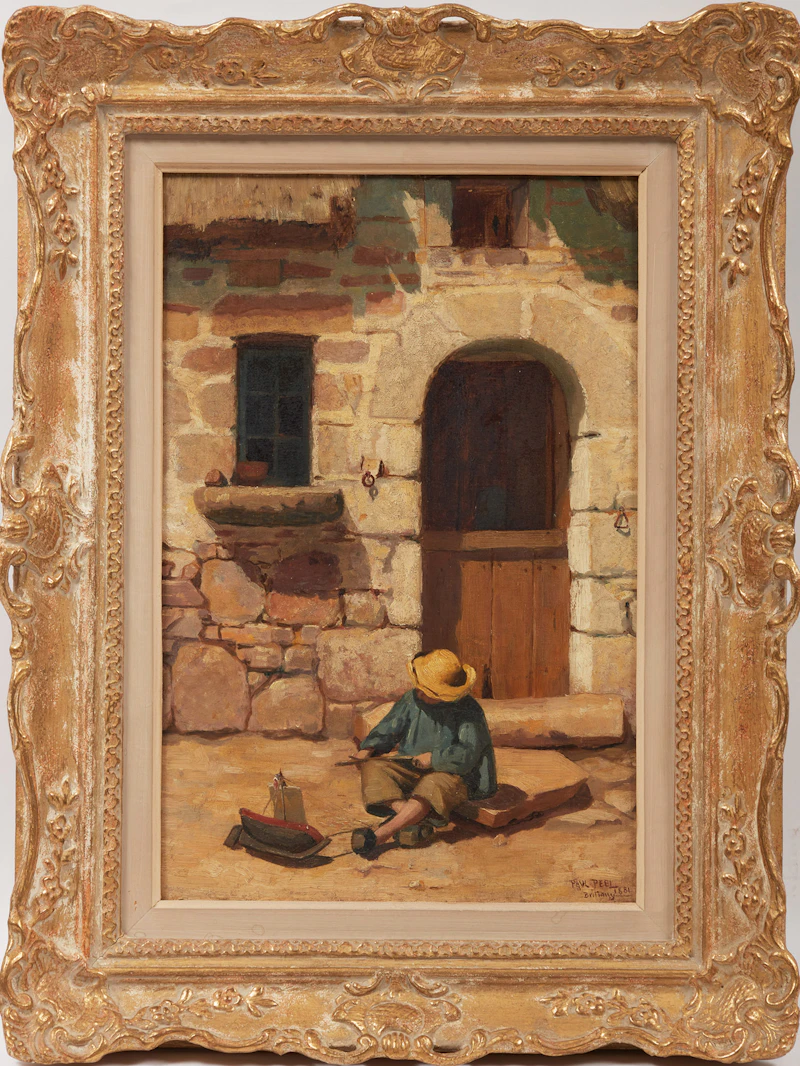 Paul Peel, The Young Sailor, oil on canvas, 1881 - view 2