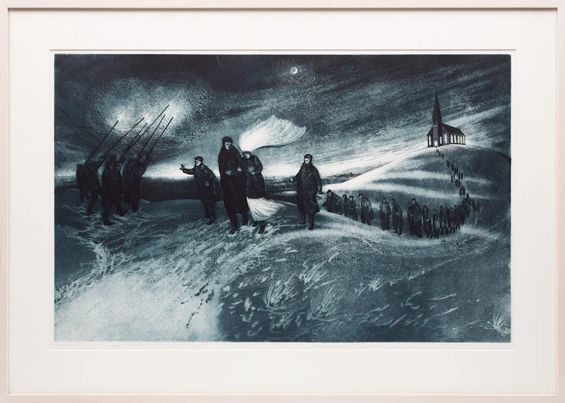 David Lloyd Blackwood, Wedding at Bragg’s Island, etching, 1973 - view 2