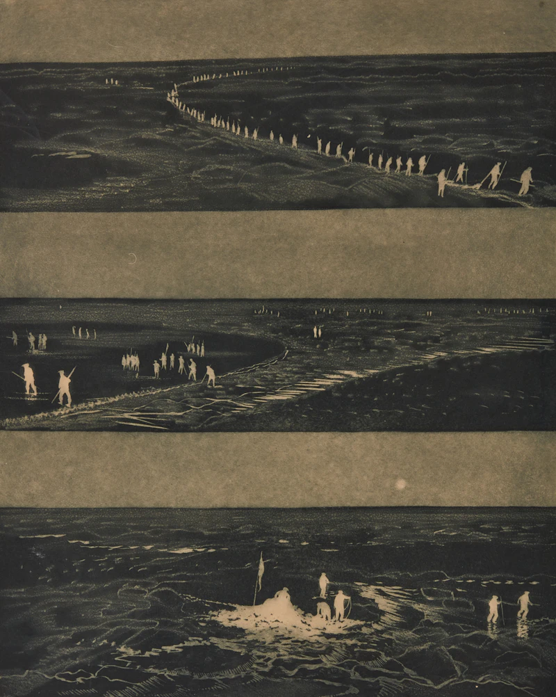 David Lloyd Blackwood, Sealer’s Dream, etching and aquatint