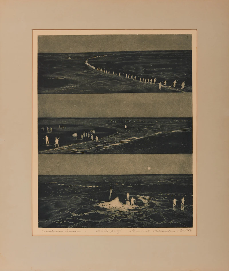 David Lloyd Blackwood, Sealer’s Dream, etching and aquatint, 1968 - view 2
