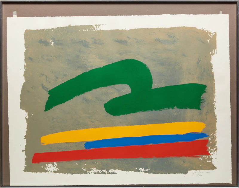 Jack Hamilton Bush, Green Loop, screenprint in colours, 1971 - view 2