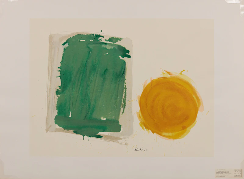 Jack Hamilton Bush, Greenfield and Sun, colour lithograph, 1960 - view 2