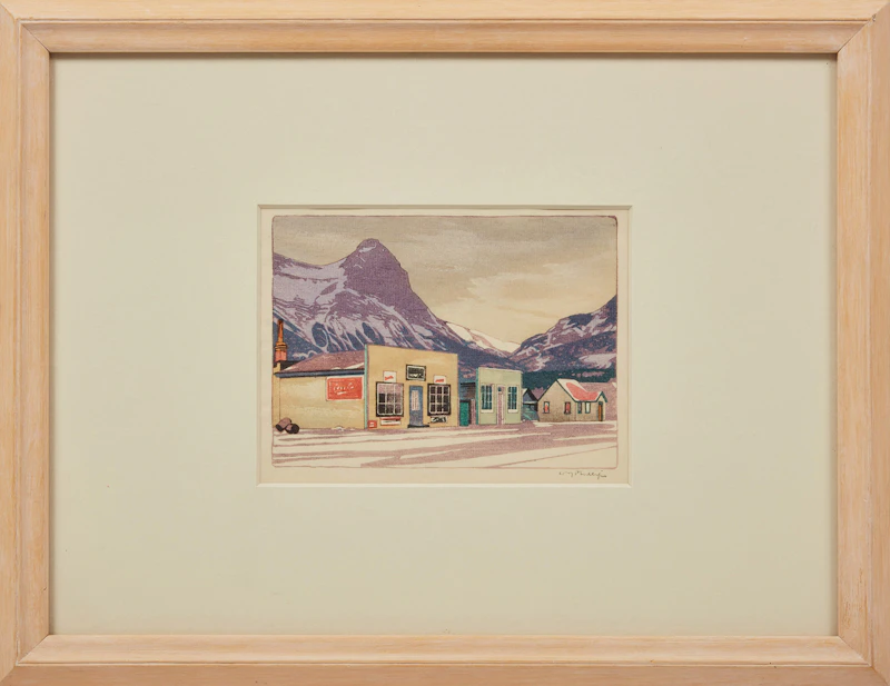 Walter Joseph Phillips, Canmore, woodblock - view 2