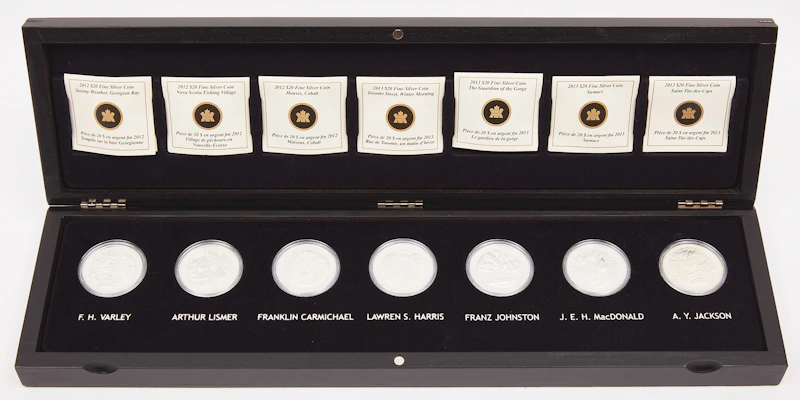 Fine Silver Group of Seven 7-Coin Set by Royal Canadian Mint