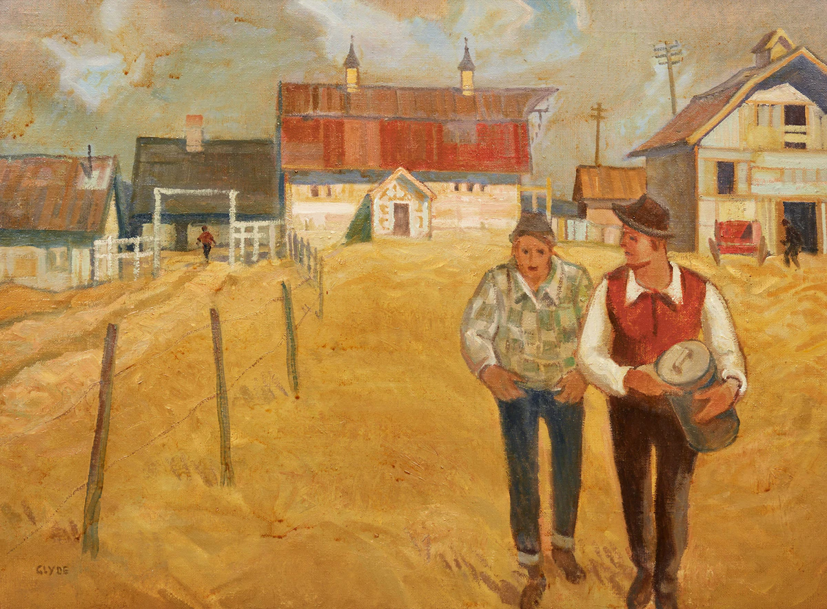 Henry George Glyde, Entrance to the Farm, Alberta, oil on canvas