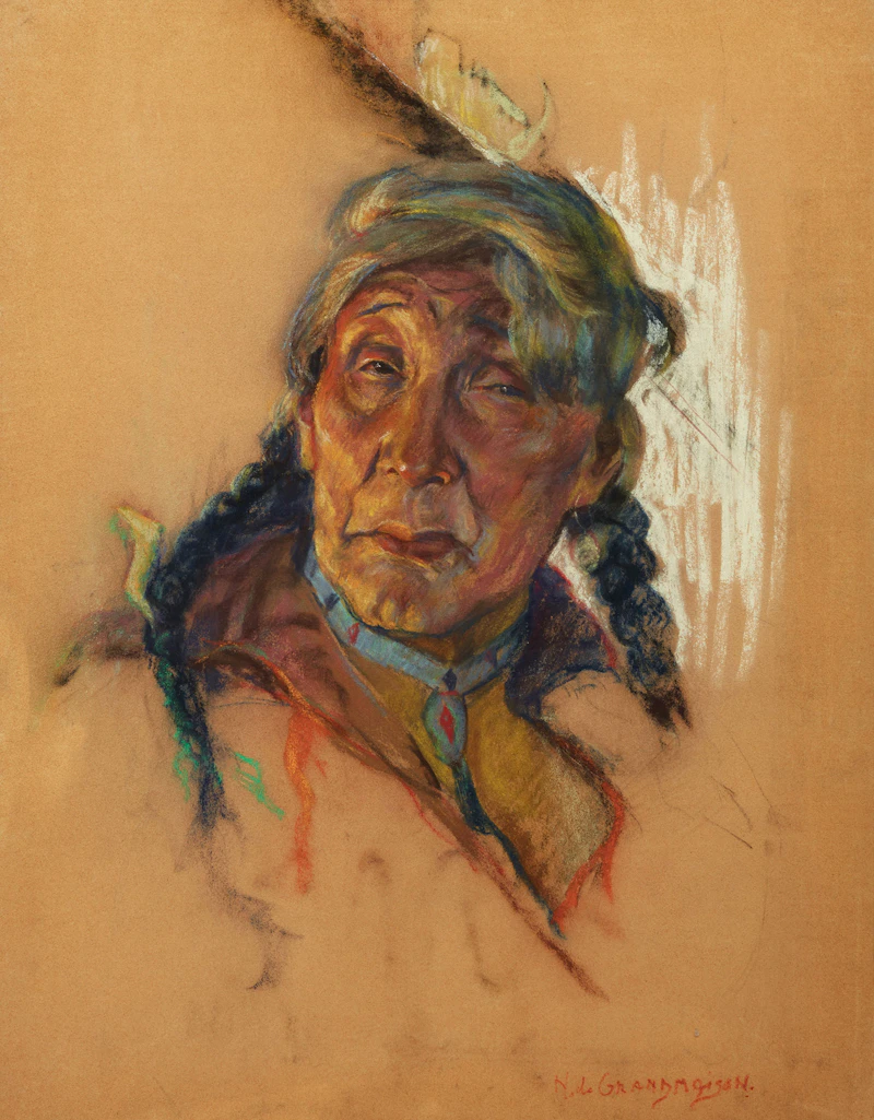 Nicholas de Grandmaison, Untitled Portrait, pastel