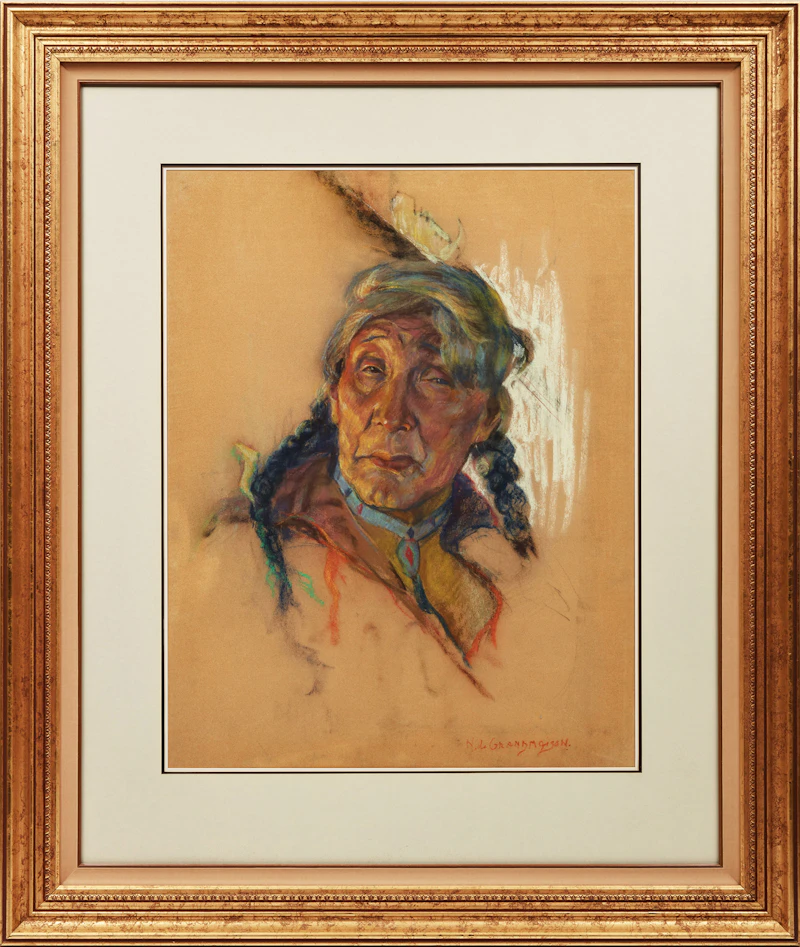 Nicholas de Grandmaison, Untitled Portrait, pastel - view 2