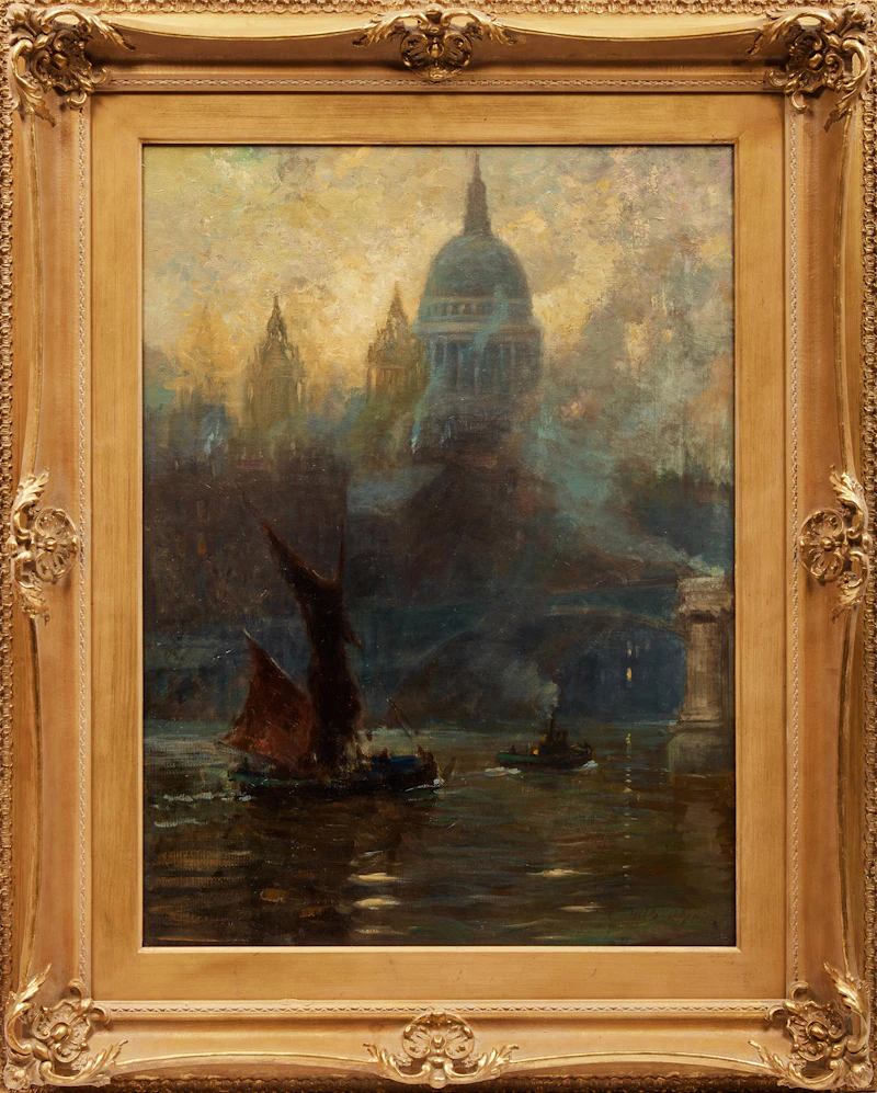 Frederic Marlett Bell-Smith, View of St. Paul’s Cathedral, oil on canvas - view 2