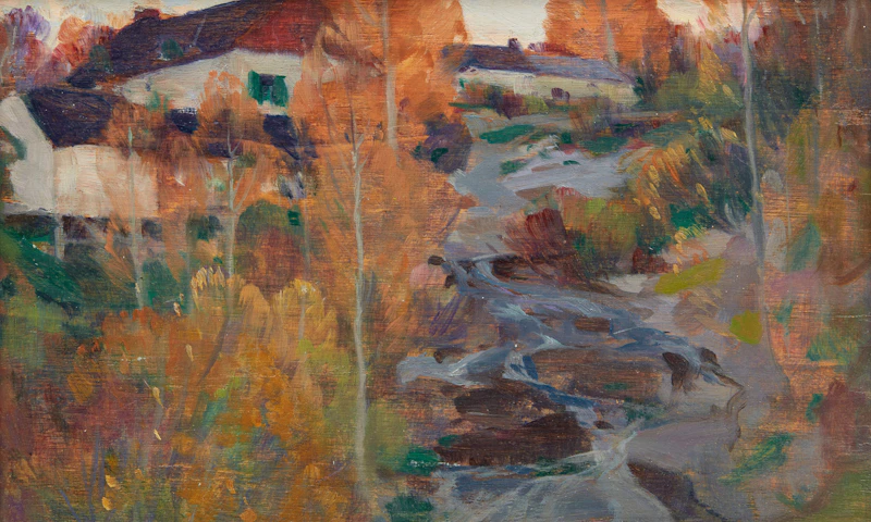 Crépuscule d’automne, Charlevoix by Clarence Alphonse Gagnon