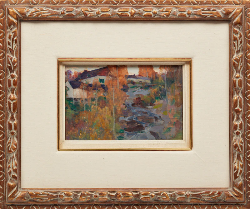 Clarence Alphonse Gagnon, Crépuscule d’automne, Charlevoix, oil on panel - view 2