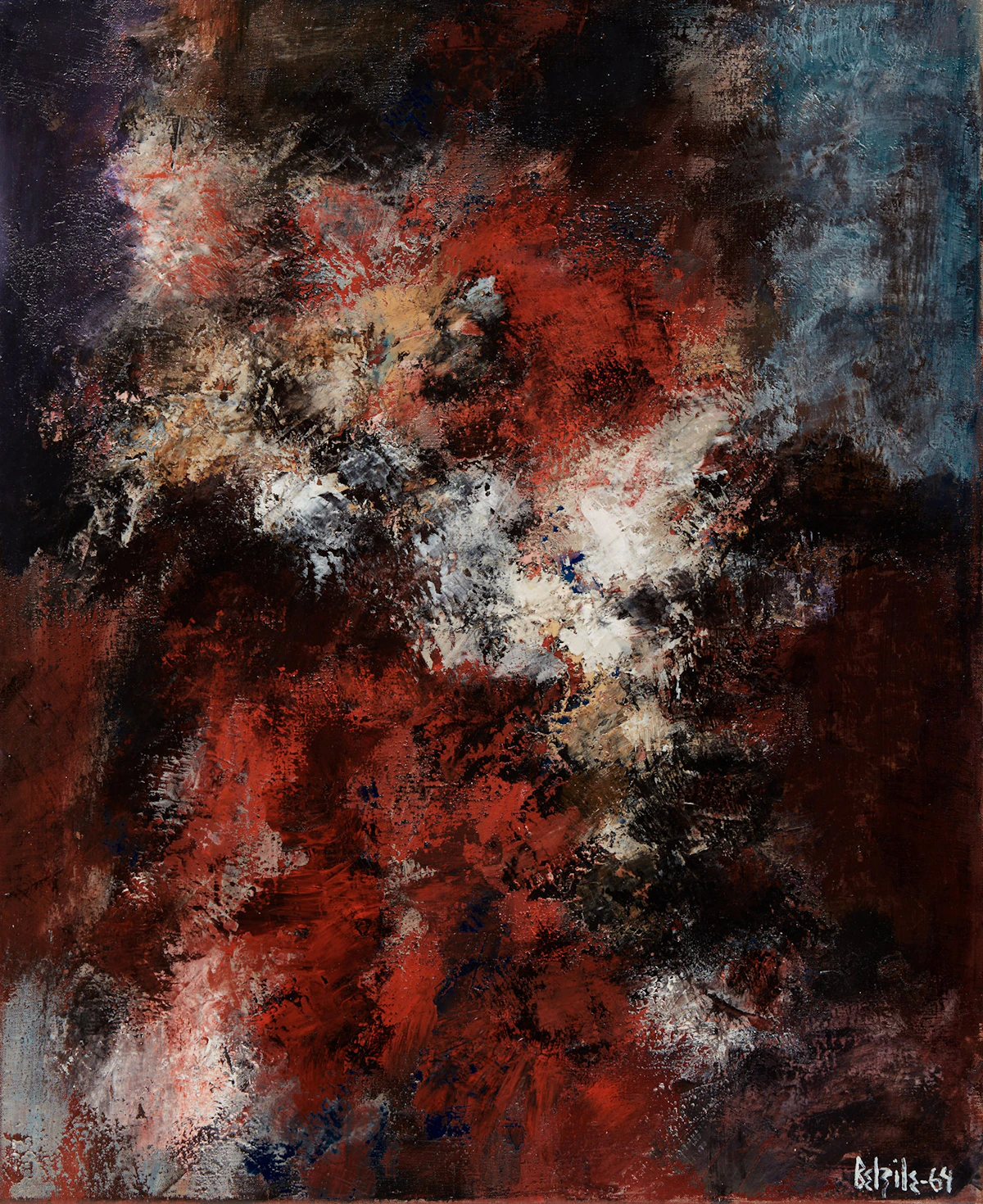 Louis Belzile, Pierre magique, oil on canvas