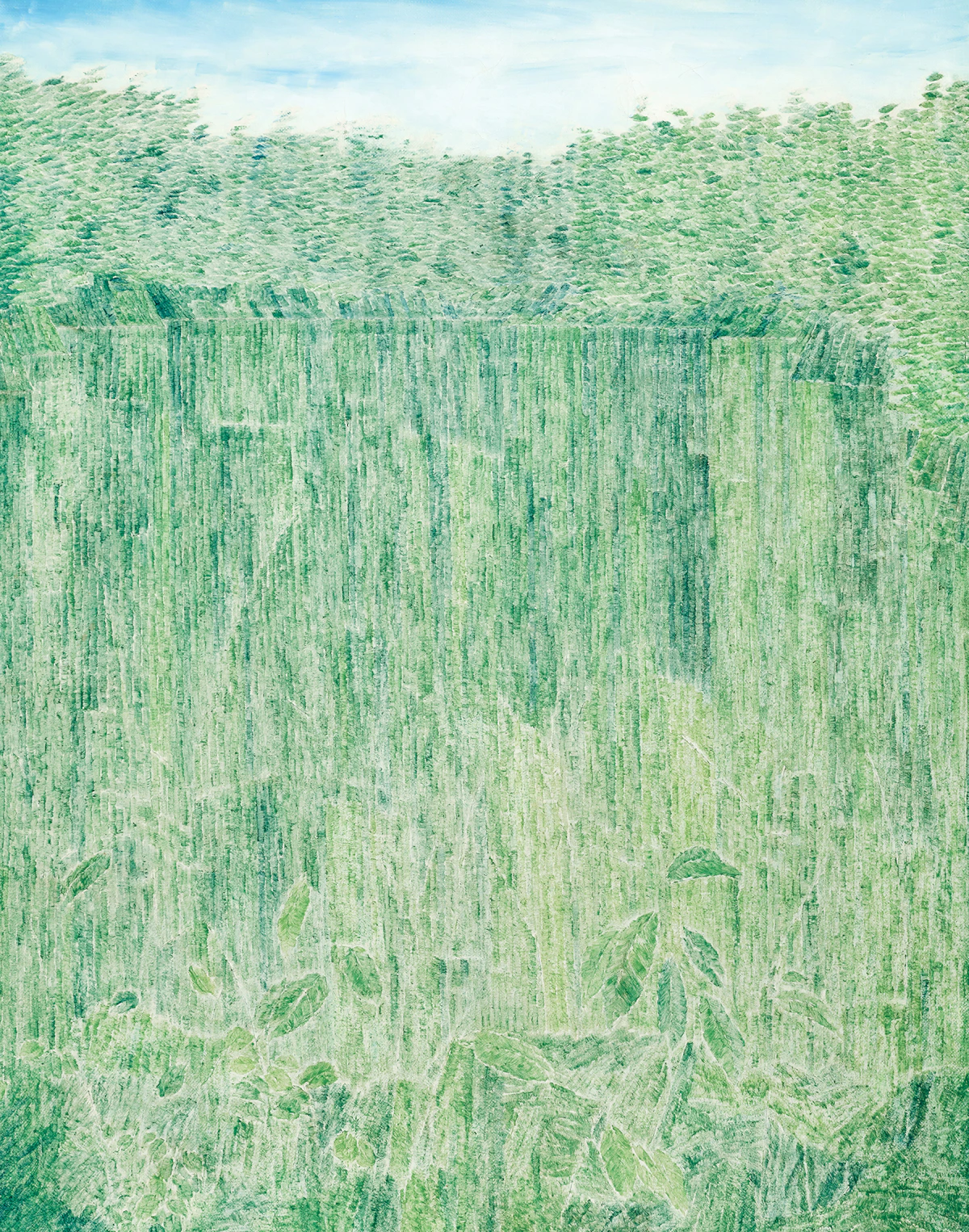 Kazuo Nakamura, Green Lake, 65, oil on canvas, 1965