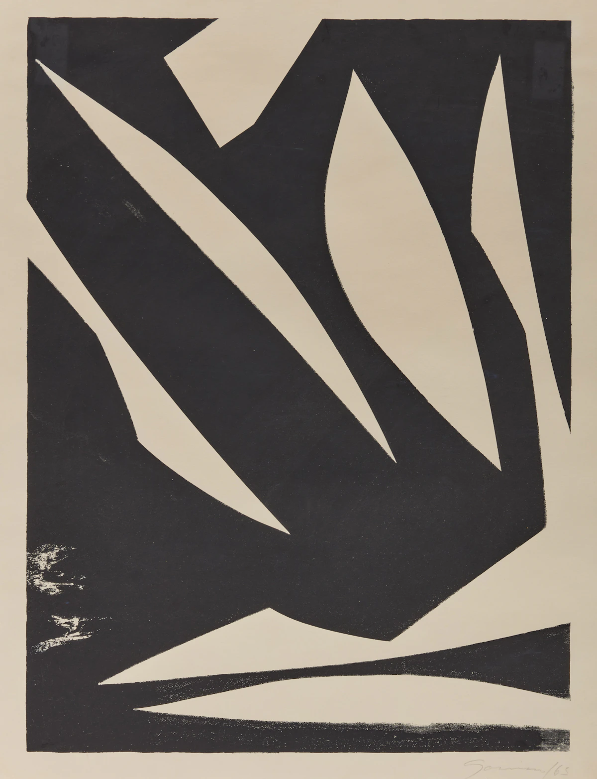 Richard Borthwick Gorman, Untitled, lithograph, 1965