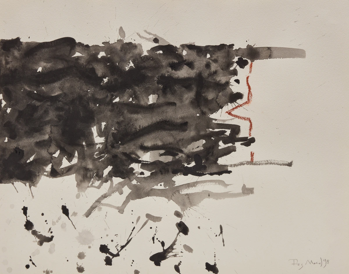 Raymond John Mead, Untitled Abstraction , mixed media on paper, 1998